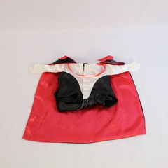 Small Medium Dog Vampire Cape Costume Satin Halloween Outfit
