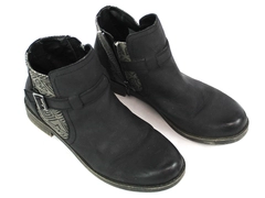 Billabong Wave Rider Boots JAFTGWAV Women's Size 8 Black Gray Buckle Side Zip 