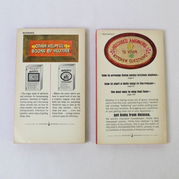Lot of 2 Heloises All Around the House and Kitchen Hints Vintage 1970 Paperbacks