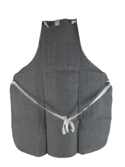 Uline Denim Apron S-9892 Unisex Adult One Size Fits Most 100% Cotton 2 Pockets