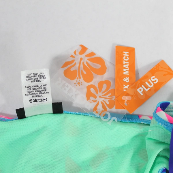 Joe Boxer Bikini Bottoms Women's Plus Size 1X Blue White Neon Pink Purple