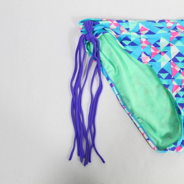 Joe Boxer Bikini Bottoms Women's Plus Size 1X Blue White Neon Pink Purple