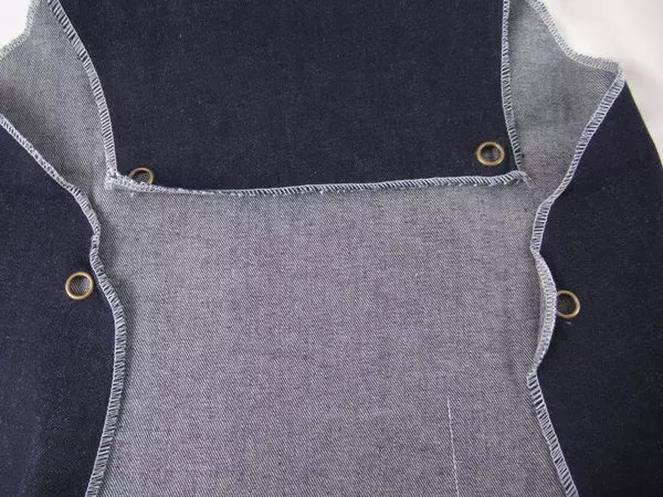 Uline Denim Apron S-9892 Unisex Adult One Size Fits Most 100% Cotton 2 Pockets