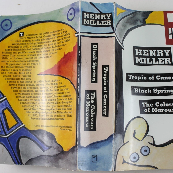 Tropic of Cancer Black Spring Colossus of Maroussi by Henry Miller 1963 PB