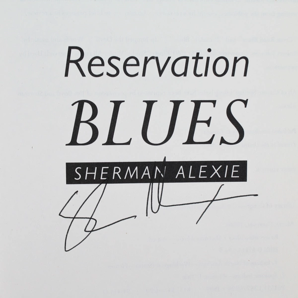 Signed Reservation Blues by Sherman Alexie 1995 Hardcover