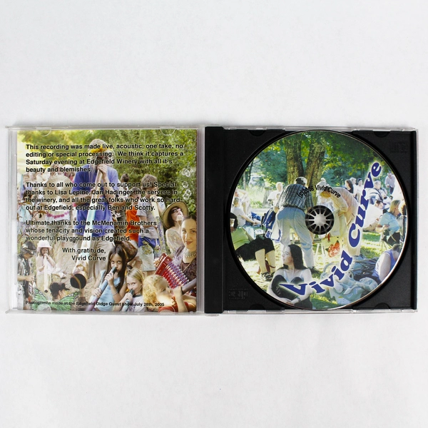 Vivid Curve Live At Edgefield 2006 Audio Music CD Cool Blue Studio