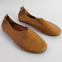 Unbranded Brown Leather Ballet Flats Women's US Size 9