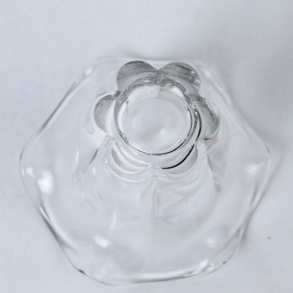 Vintage Duncan Miller Canterbury Crimped Rim Clear Glass Vase 4 Inch Home Decor