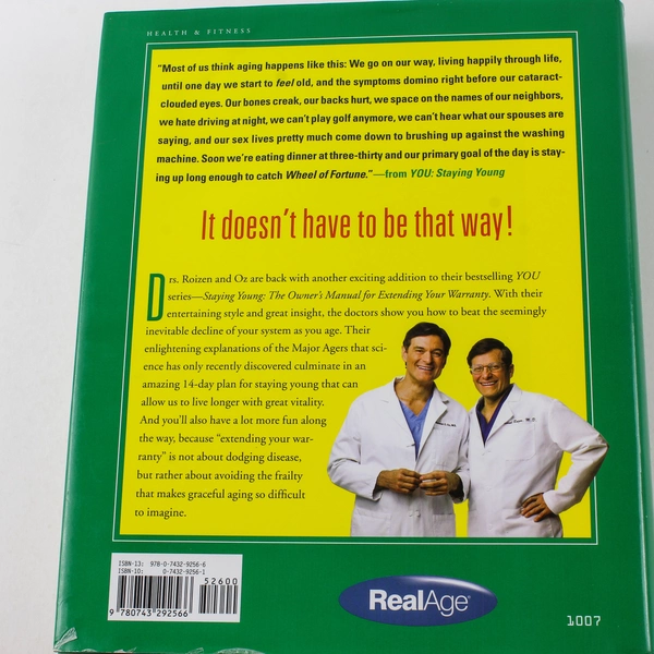 You Staying Young Mehmet Oz Michael F. Roizen 2007 Free Press Hardcover