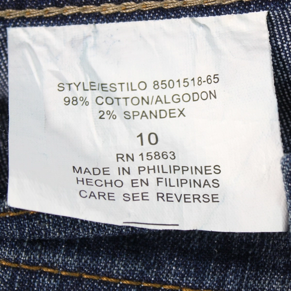 Zena Jeans Blue Women's Size 10 Straight Leg 5 Pocket Design Stitching Accent