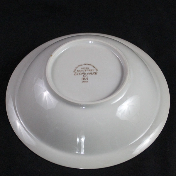 MSI Brown Monterrey Stoneware Serving Bowl 9" Cream Brown Oven To Table Bakeware