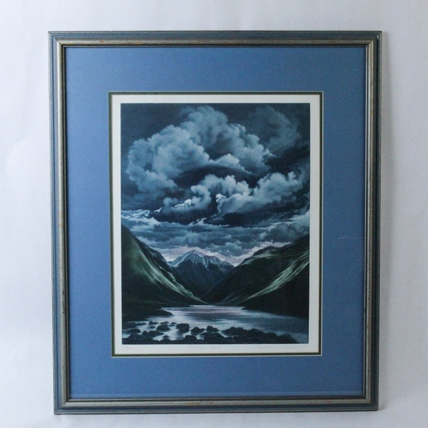 Susan Jameson Wasdale Head 101/120 Signed Framed Matted Landscape Art Mezzotint