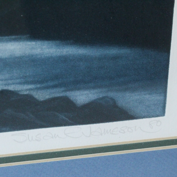 Susan Jameson Wasdale Head 101/120 Signed Framed Matted Landscape Art Mezzotint