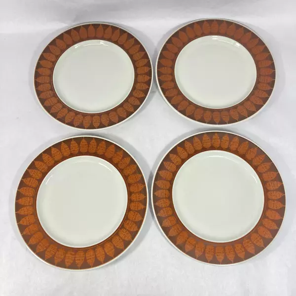 Set of 4 Vintage Franciscan Pottery Terra Cotta Dinner Plates 10.25 Inch