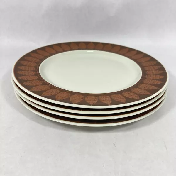 Set of 4 Vintage Franciscan Pottery Terra Cotta Dinner Plates 10.25 Inch