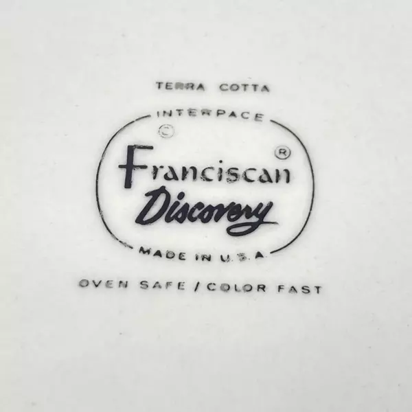 Set of 4 Vintage Franciscan Pottery Terra Cotta Dinner Plates 10.25 Inch