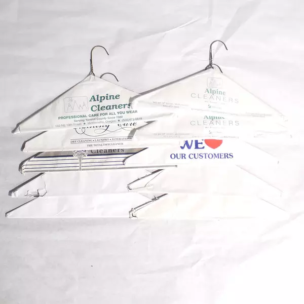 Lot of 10 Metal Wire Hangers with Paper Support 16x8.25 Home Organization