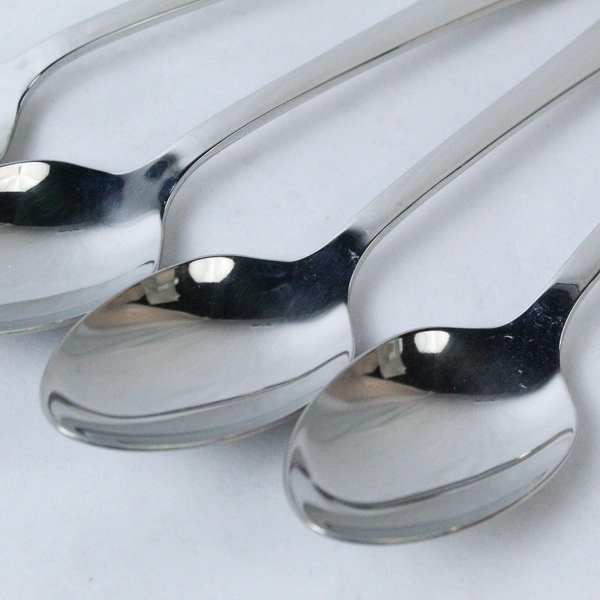 Lot of 4 Oneida Stainless Golden Stanza Teaspoons Glossy Flatware Gold Accent