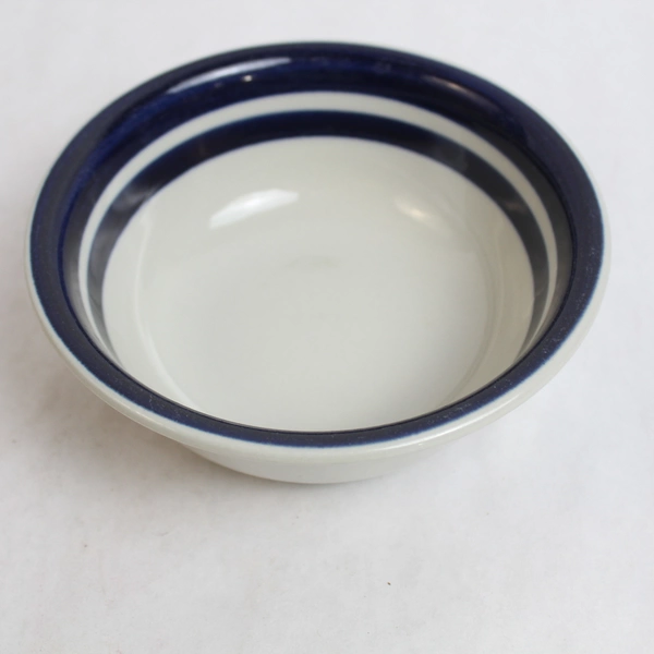 Arabia Made in Finland Anemone Blue Coupe Cereal Bowl 6.25 Inch Marked 1