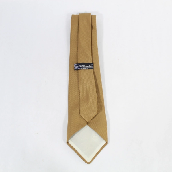Vintage Sears The Men's Store Woven Brown Neck Tie Pointed Professional Work