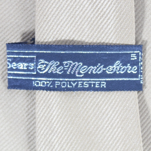 Vintage Sears The Men's Store Woven Brown Neck Tie Pointed Professional Work