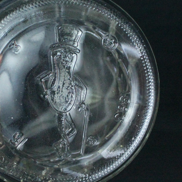 Vintage 1980s Clear Planters Peanuts Jar And Lid Food Diamond Cut Design