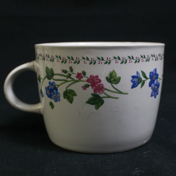 Lot Of 4 Vintage English Garden 225 Stoneware Coffee Cups Mugs Kitchen