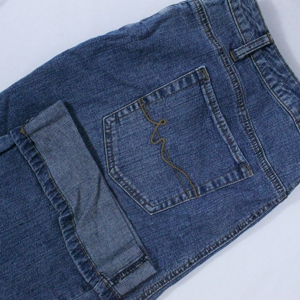 St. John's Bay Cropped Blue Jeans Women's Plus Size 20W 5 Pocket Capri Cuffed