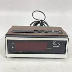 Equity Solid State AM FM Alarm Clock Radio Model 1016 Pre-Owned Works