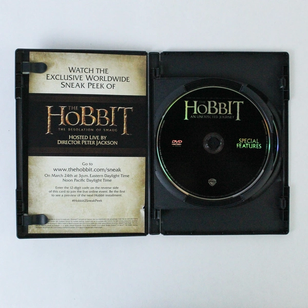 The Hobbit An Unexpected Journey DVD 2-Disc Set 2012 Warner Bros MGM