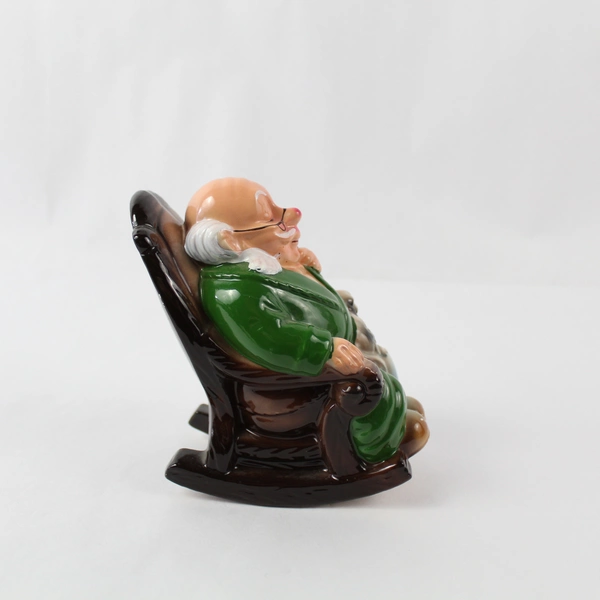 Vintage Ceranaster Ceramic Old Man In Rockers Retirement Fund Bank