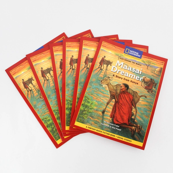 Lot of 6 Paperback Books Maasai Dreamer National Geographic Adrienne Frater
