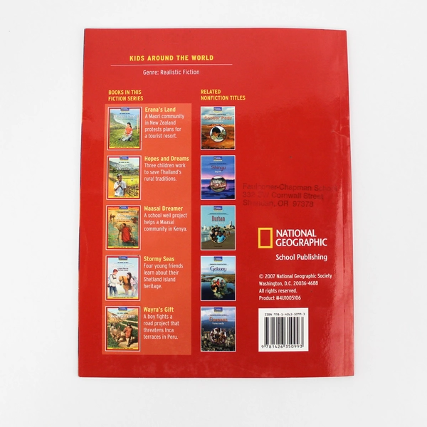 Lot of 6 Paperback Books Maasai Dreamer National Geographic Adrienne Frater