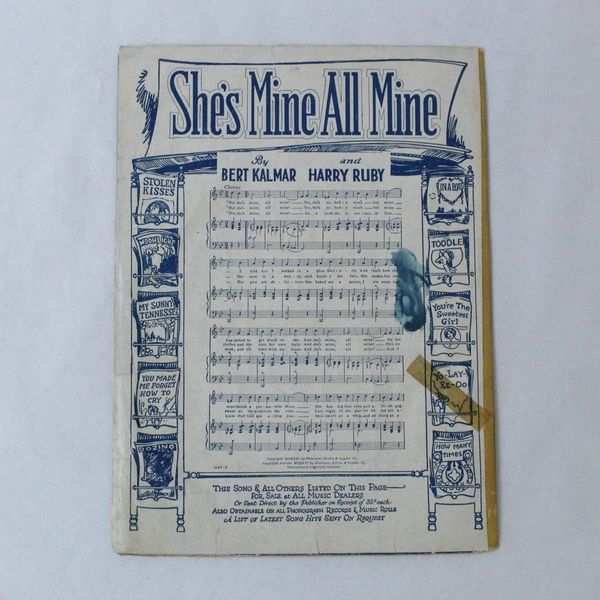 The Sheik of Araby Vintage 1921 Sheet Music Smith Wheeler Ted Snyder
