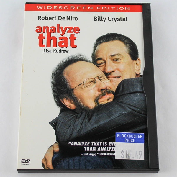 DVD Analyze That Robert De Niro Billy Crystal Crime Comedy