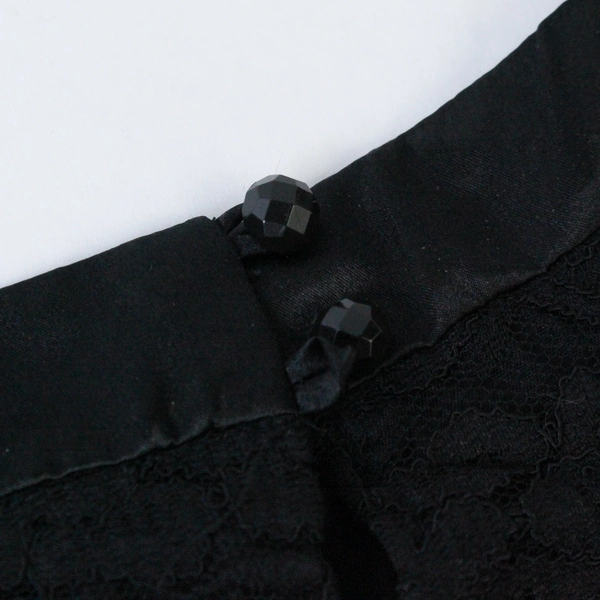 Connected Apparel Dress Women's Plus Size 14 Black Floral Lace Sleeveless