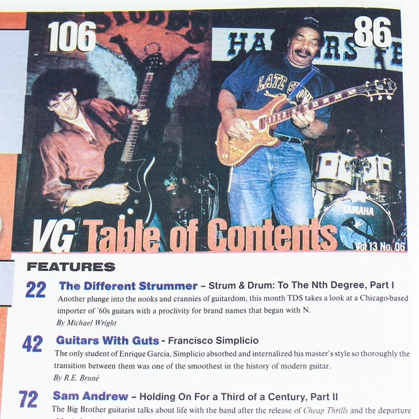 Vintage Guitar Magazine Albert Lee March 1999 Vol 13 No 06