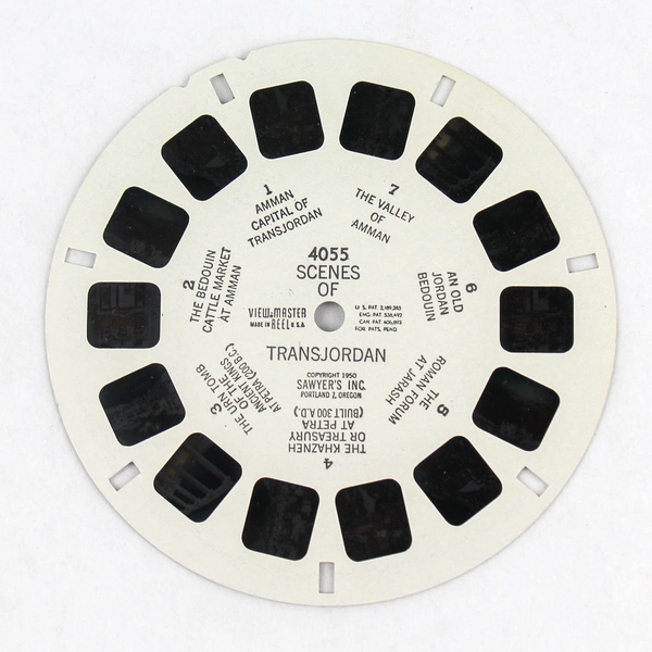 Vintage Sawyer's ViewMaster Scenes of Transjordan 4055 World Wonders