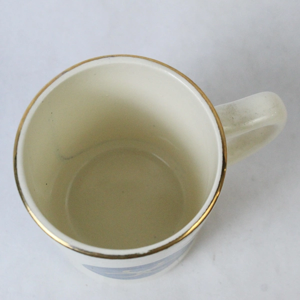 Vtg British Columbia Canada Confederation Centennial  Coffee Mug 22K Gold Rim 