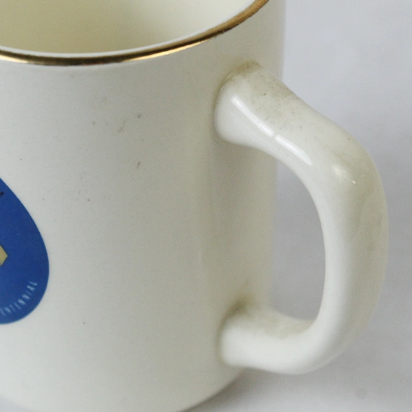 Vtg British Columbia Canada Confederation Centennial  Coffee Mug 22K Gold Rim 