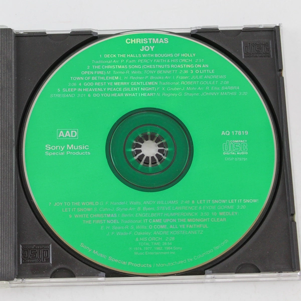 Christmas Joy Audio Music CD Disc 1994 Sony Music Special Products AQ17819