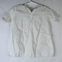 Antique Victorian Infant Girls Dress White Embroidered Back Button Closure