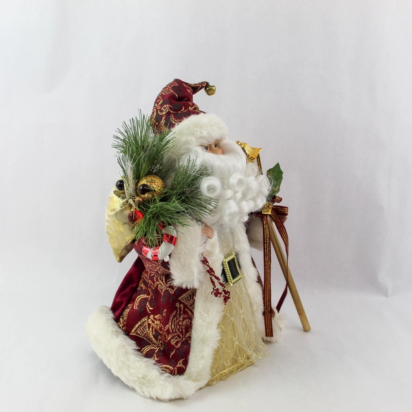 Santa's Forest Santa Christmas Tree Top Plastic Cone Plug In 