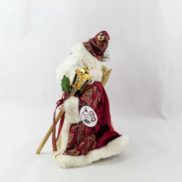 Santa's Forest Santa Christmas Tree Top Plastic Cone Plug In 