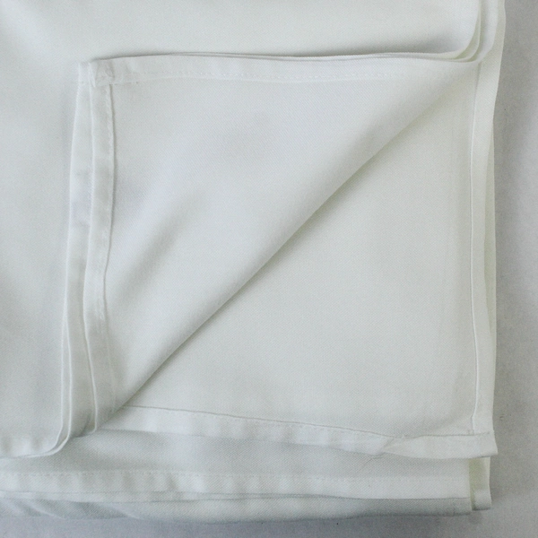 Visa By Milliken 85" Square Tablecloth White Home Décor 100% Dacron Polyester