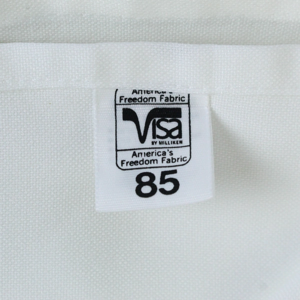 Visa By Milliken 85" Square Tablecloth White Home Décor 100% Dacron Polyester