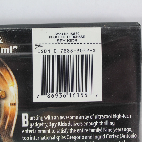 Spy Kids DVD Movie Antonio Banderas 2001 Rated PG Good Condition