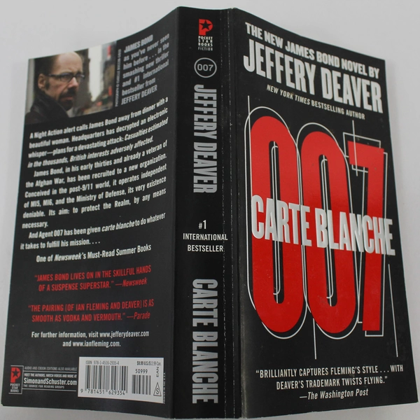 007 Carte Blanche by Jeffery Deaver 2012 Pocket Star Paperback James Bond Novel