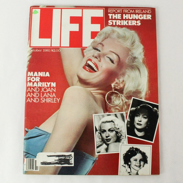 Vintage Life Magazine October 1981 Mania For Marilyn Joan Lana And Shirley 
