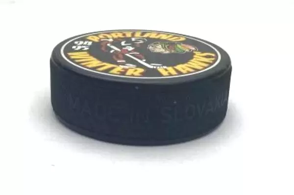 WHL Portland Winter Hawks 1994 1995 Hockey Puck Authorized Winterhawks Souvenir
